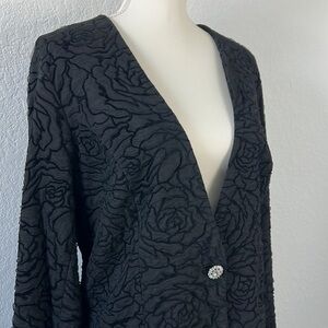 NWT Antthony Design Originals Black Floral‎ Jacket